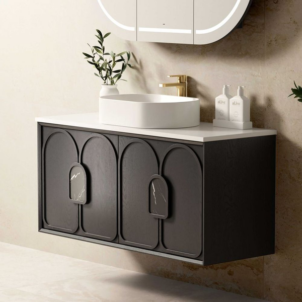 Otti Laguna Mark II 1200mm Black Oak Wall Hung Vanity