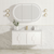 Otti Laguna Mark II 1200mm Matte White Wall Hung Vanity with Natural Carrara Top and Undermount Basin