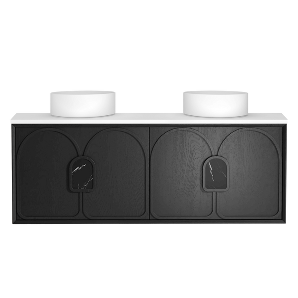 Otti Laguna Mark II 1500mm Black Oak Wall Hung Vanity