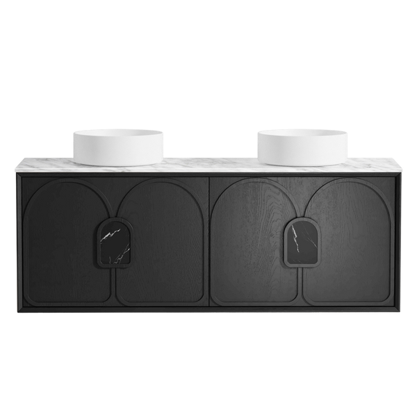 Otti Laguna Mark II 1500mm Black Oak Wall Hung Vanity