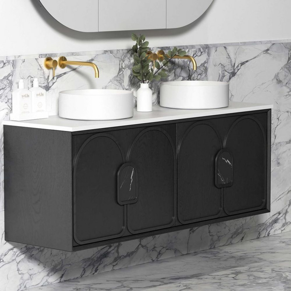 Otti Laguna Mark II 1500mm Black Oak Wall Hung Vanity