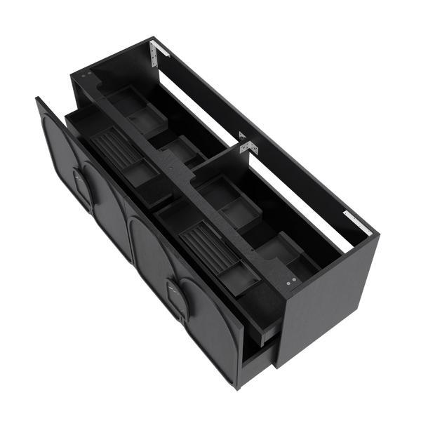 Otti Laguna Mark II 1500mm Black Oak Wall Hung Vanity