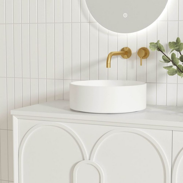 Otti Laguna Mark II 1500mm Matte White Wall Hung Vanity