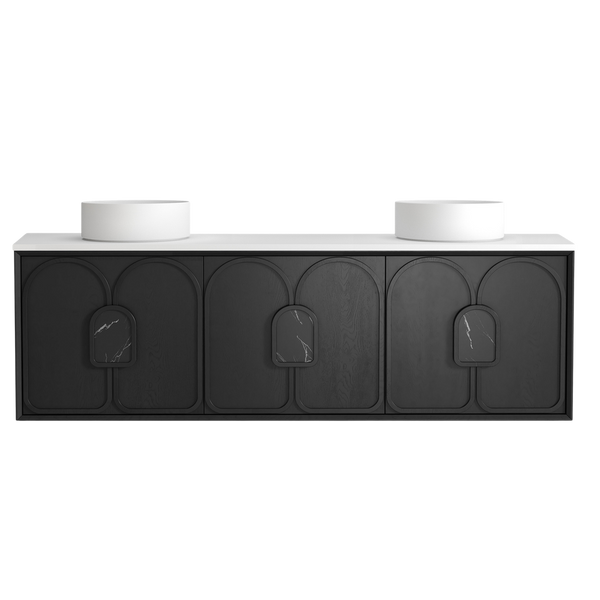 Otti Laguna Mark II 1800mm Black Oak Wall Hung Vanity