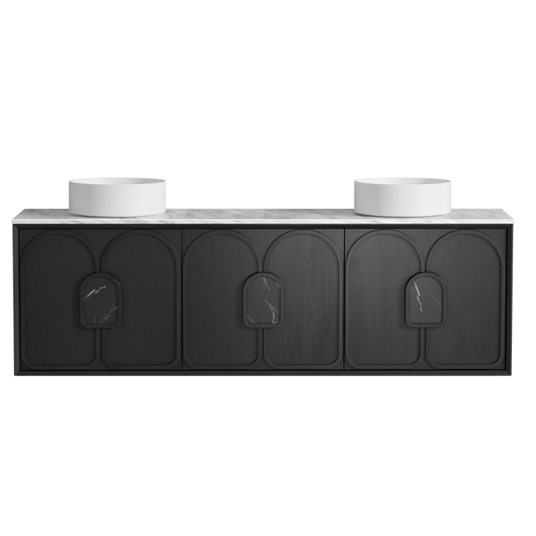 Otti Laguna Mark II 1800mm Black Oak Wall Hung Vanity