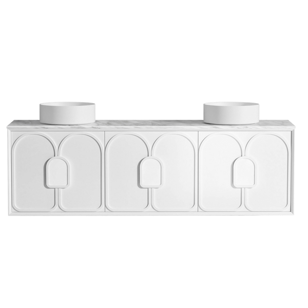 Otti Laguna Mark II 1800mm Matte White Wall Hung Vanity