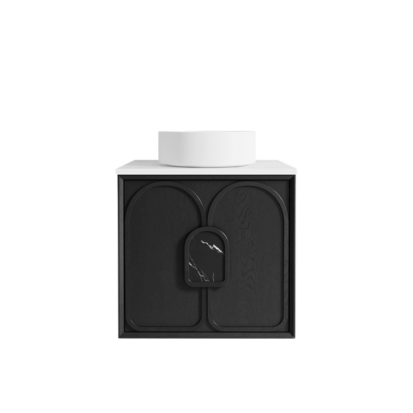 Otti Laguna Mark II 600mm Black Oak Wall Hung Vanity