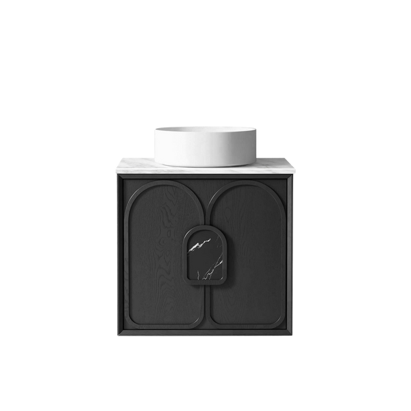 Otti Laguna Mark II 600mm Black Oak Wall Hung Vanity