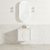 Otti Laguna Mark II 600mm Matte White Wall Hung Vanity with Natural Carrara Top and Undermount Basin