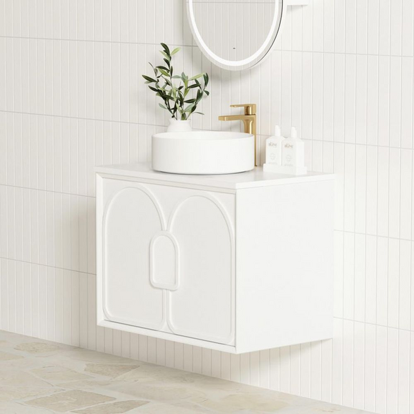 Otti Laguna Mark II 600mm Matte White Wall Hung Vanity