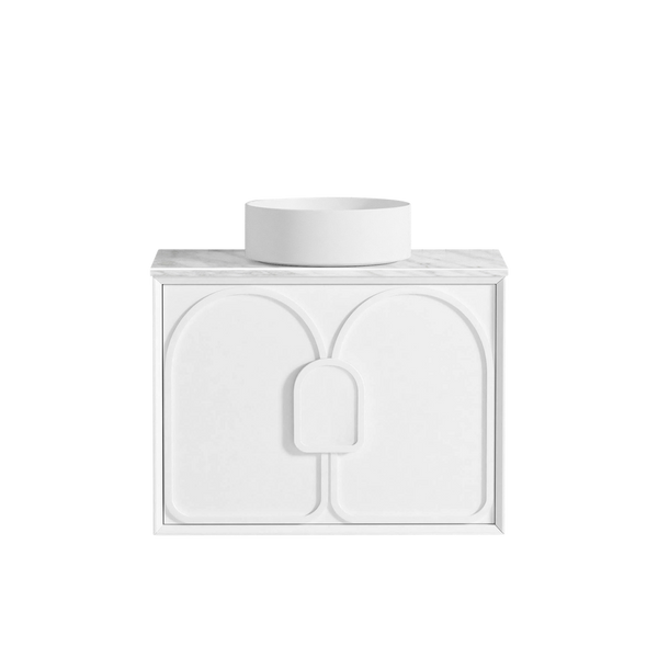 Otti Laguna Mark II 750mm Matte White Wall Hung Vanity