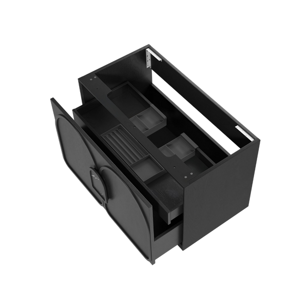 Otti Laguna Mark II 900mm Black Oak Wall Hung Vanity