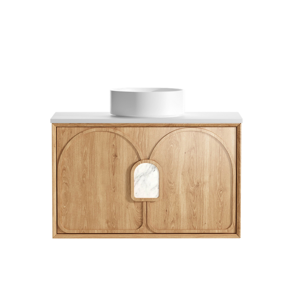 Otti Laguna Mark II 900mm Woodland Oak Wall Hung Vanity