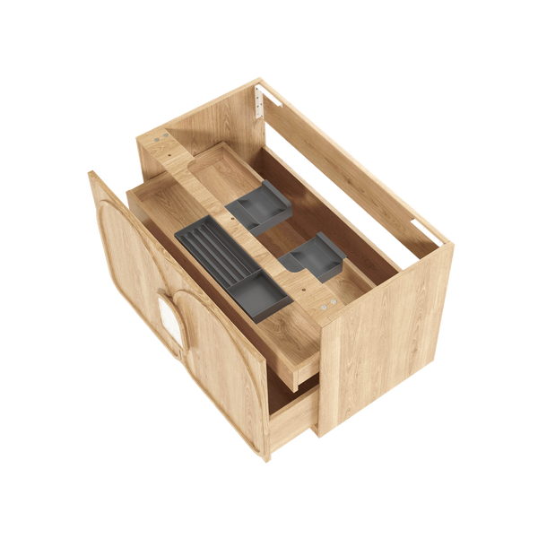 Otti Laguna Mark II 900mm Woodland Oak Wall Hung Vanity