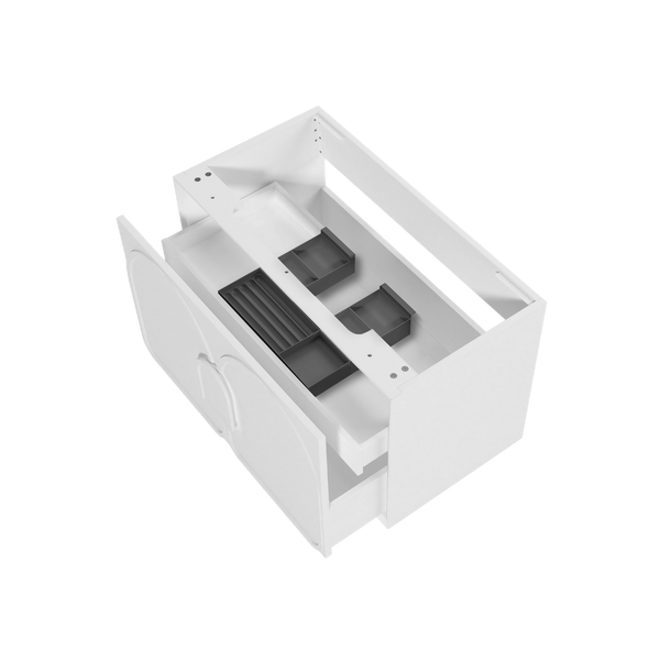 Otti Laguna Mark II 900mm Matte White Wall Hung Vanity