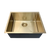 Otti Axon Sink 520x440mm Brushed Gold
