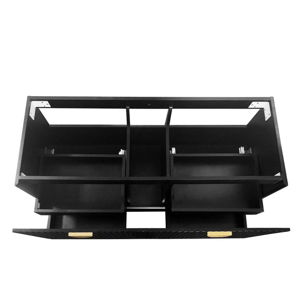 Otti Marlo 1200mm Matte Black Wall Hung Vanity