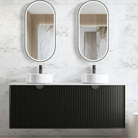 Otti Marlo 1500mm Matte Black Wall Hung Vanity