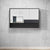 Otti Marlo 1200mm Matte Black Shaving Cabinet