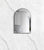 Otti Archie 900mm Black Metal Framed Mirror