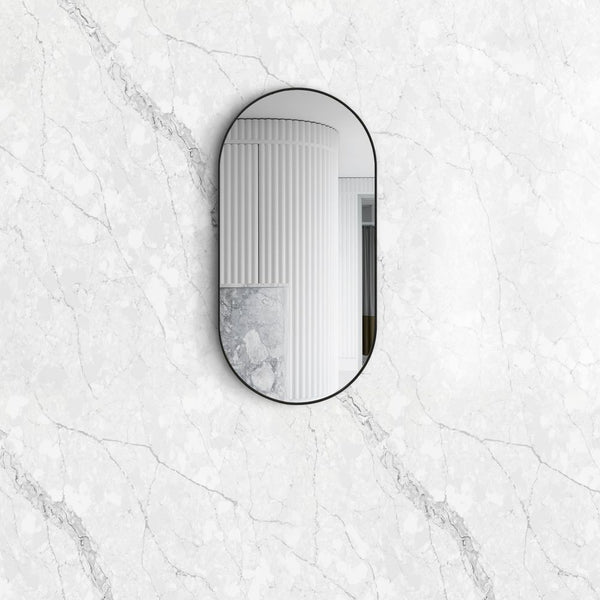 Otti Noosa 900mm Black Metal Frame Mirror