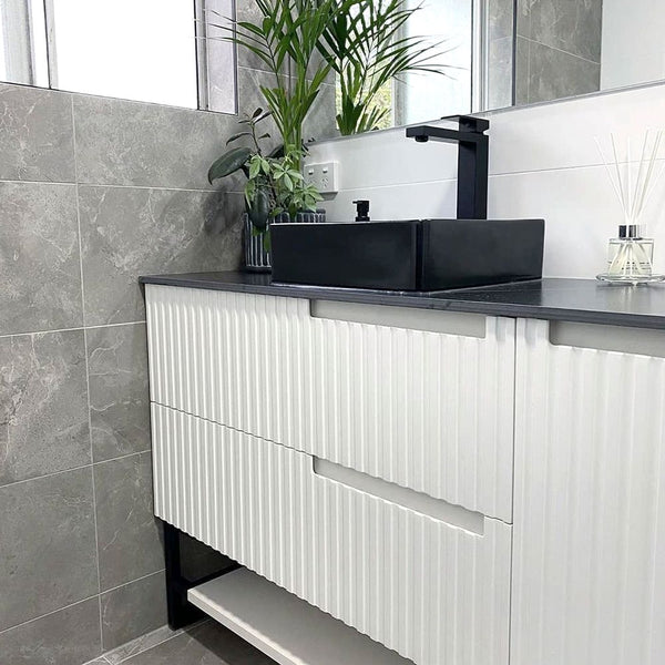 Otti Noosa 1200mm Satin White Wall Hung Vanity