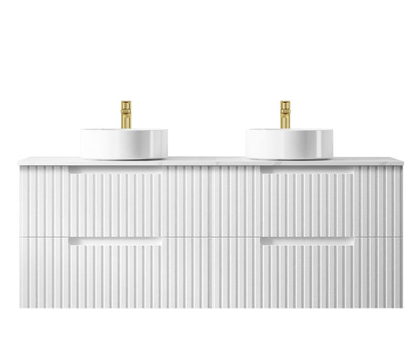 Otti Noosa 1500mm Satin White Wall Hung Vanity