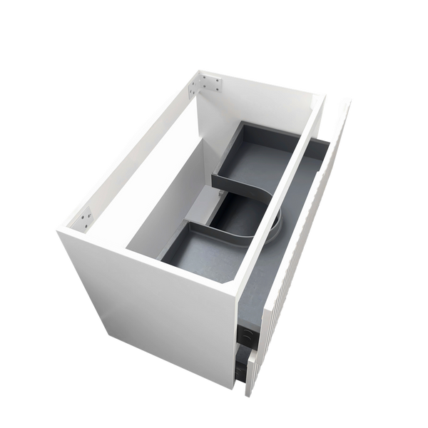 Otti Noosa 600mm Satin White Wall Hung Vanity