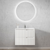 Otti Noosa 750mm Satin White Wall Hung Vanity with Undermount Basin