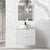 Otti Noosa 750mm Satin White Wall Hung Vanity