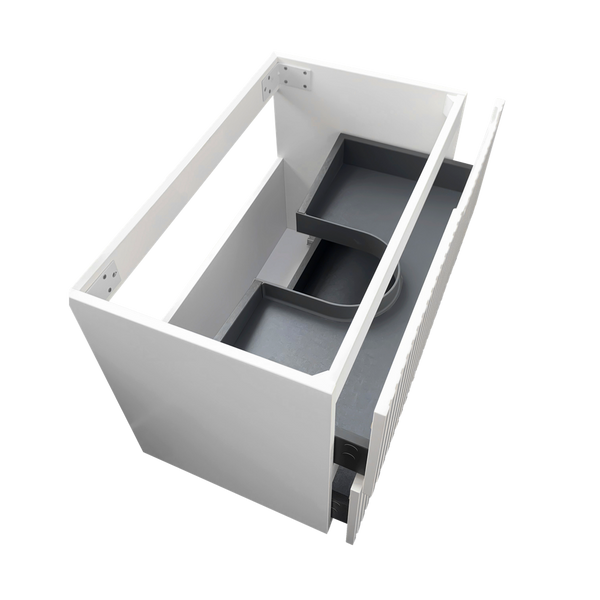 Otti Noosa 750mm Satin White Wall Hung Vanity