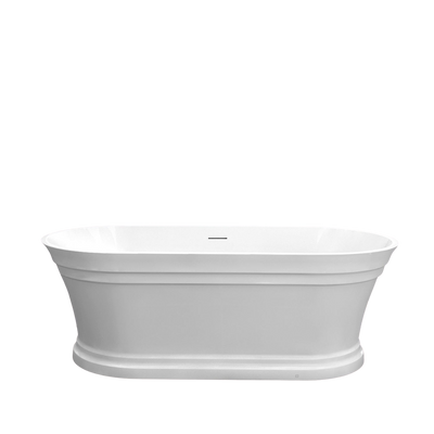 Otti Hampton 1500mm Bathtub with Overflow Gloss White