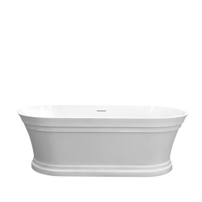 Otti Hampton 1700mm Bathtub with Overflow Gloss White