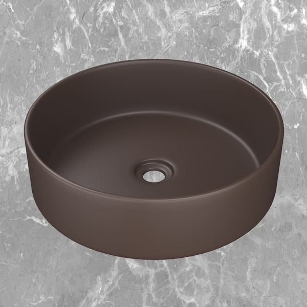 Otti Radius Round 360x360mm Basin Brown