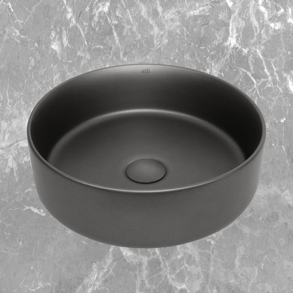 Otti Radius Round 360x360mm Basin Gunmetal