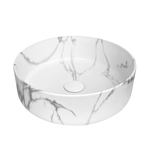 Otti Radius Round 360x360mm Basin Carrara
