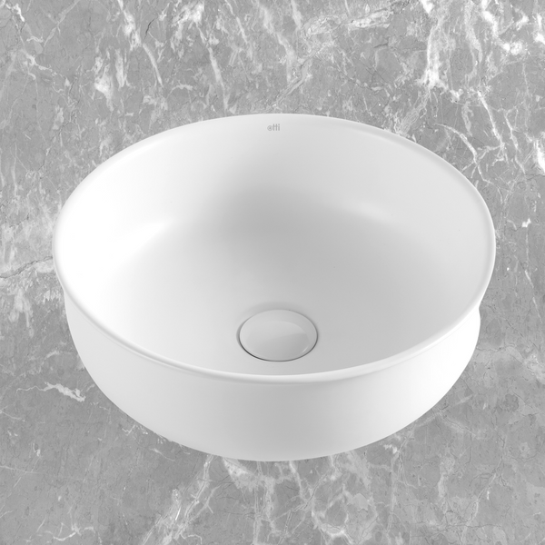 Otti Bronte Round 390x390mm Basin Matte White