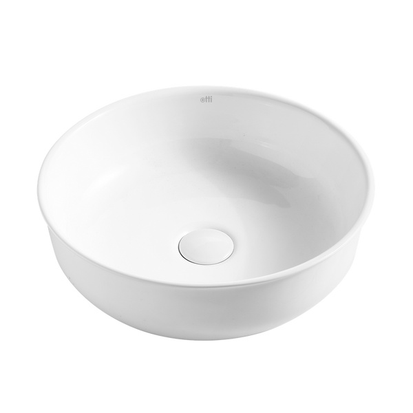 Otti Bronte Round 390x390mm Basin Gloss White