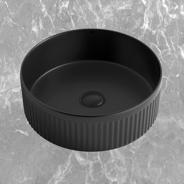 Otti Oxford Round 395x395mm Basin Matte Black