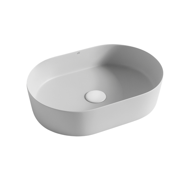 Otti Quay Oval 500x330mm Basin Matte Grey
