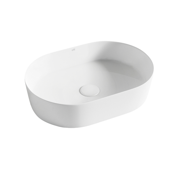 Otti Quay Oval 500x330mm Basin Matte White