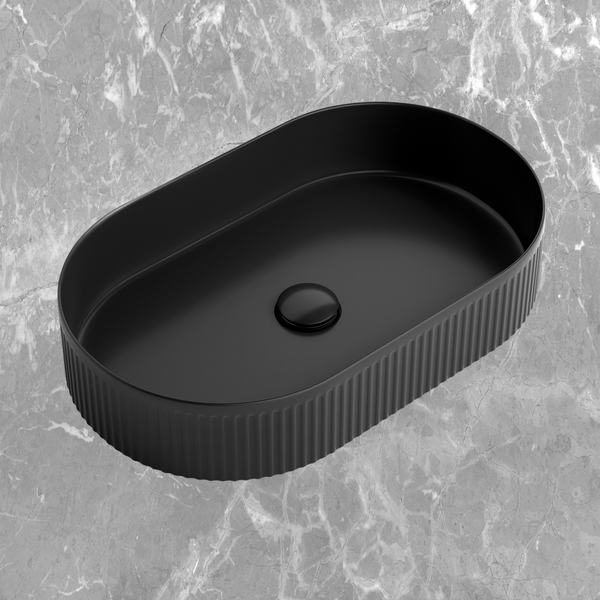 Otti Kensington Oval 560x350mm Basin Matte Black