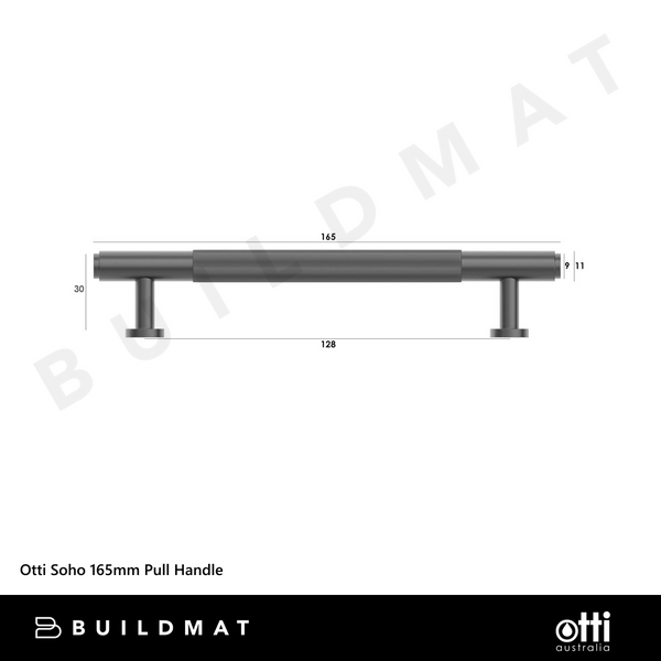 Otti Soho 165mm Pull Handle Gunmetal