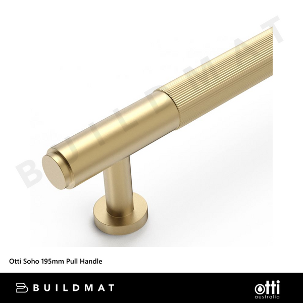 Otti Soho 195mm Pull Handle Brushed Brass