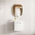 Otti Mini Ensuite 400mm Matte White Fluted Wall Hung Vanity