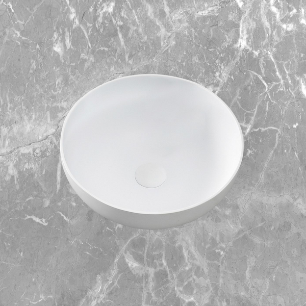 Otti London 390x390mm Solid Surface Basin Matte White