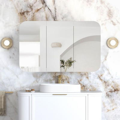 Otti Newport 1200x750mm Shaving Cabinet White