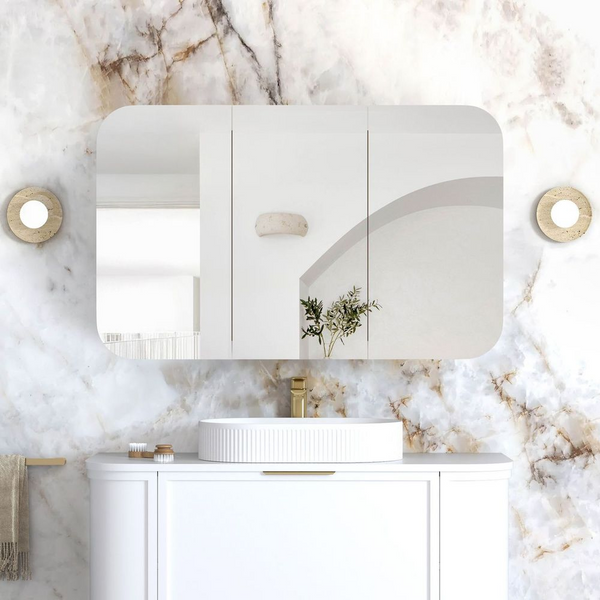 Otti Newport 1200x750mm Shaving Cabinet White