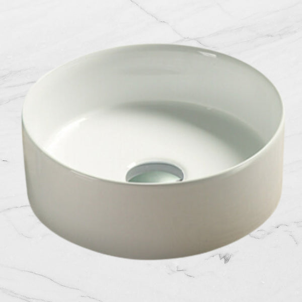 Keva Nelly Matte White Circle Mini Basin