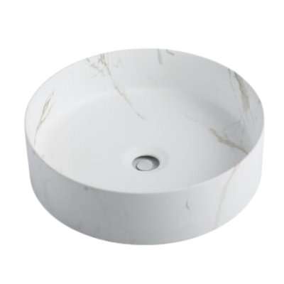 Carrara Matte White Ceramic Basin